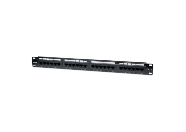 INTELLINET Patch panel Manhattan 520959 19"/1U Cat6/24 port