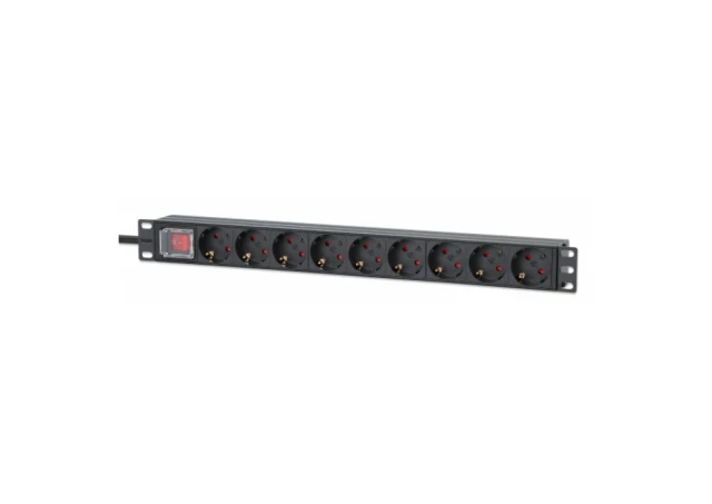 PDU kabl Intellinet 715133 19"/1U sa 9 utilnica/prekidač/2m