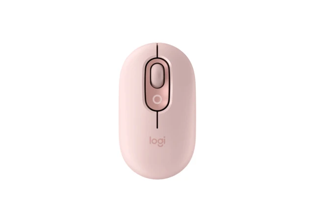 LOGITECH Pop Mouse with Emoji, Rose miš