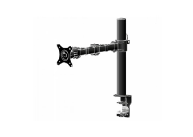 Iiyama Flexible desk mount for single monitor. Desk mount with clamp or grommet. Monitor size 10~30", VESA 75x75 or 100x100mm, <=10kg.