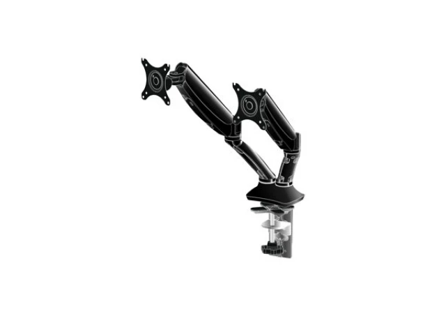 Iiyama DS3002C-B1 - Mounting kitfor 2 monitors (adjustable arm) black screen size: 10"-27" desk-mountable