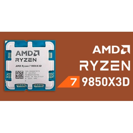 Procesor AMD Ryzen 7 9850X3D 8C/16T/4.7GHz/96MB/120W/AM5 Tray