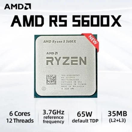 AMD AM4 Ryzen 5 5600X 3.7Ghz - Tray