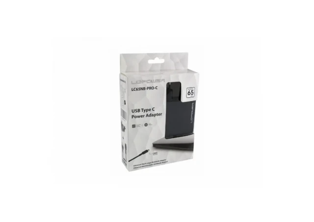 NB Adapter LC Power LC-NB-GAN-65-C  65W, USB-C, 5-20V, 3-3.25A