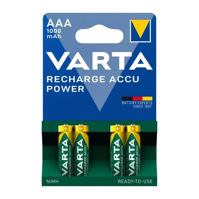 Punjiva baterija Varta Ready to use HR03 1000mAh AAA 4/1