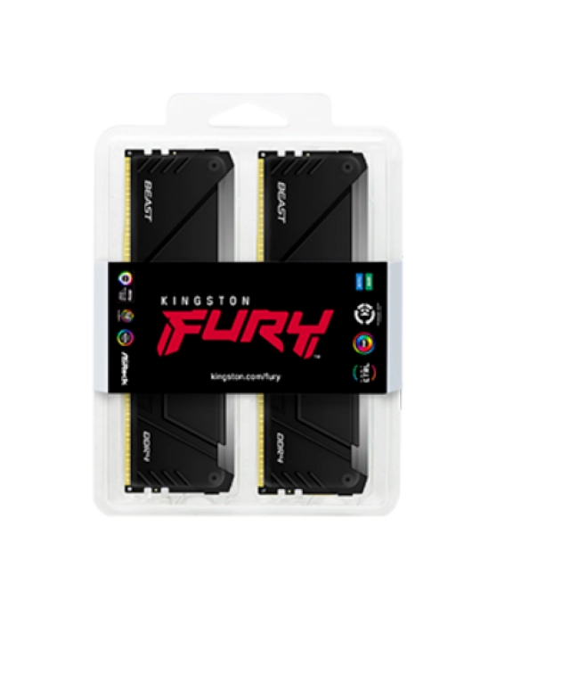 RAM DDR4 32GB (2x16GB) 3600MHz Kingston Fury Beast RGB KF436C18BB2AK2/32