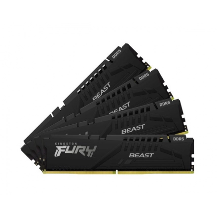 RAM DIMM DDR5 128GB (4x32) 5600MHz Kingston Fury Beast KF556C40BBK4-128