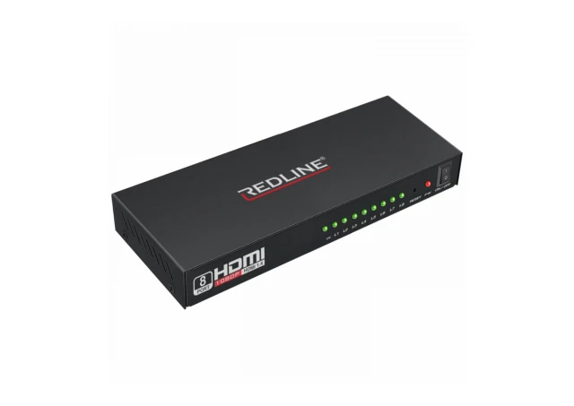 REDLINE HDMI razdelnik, 1 ulaz - 8 izlaza - HS-8000
