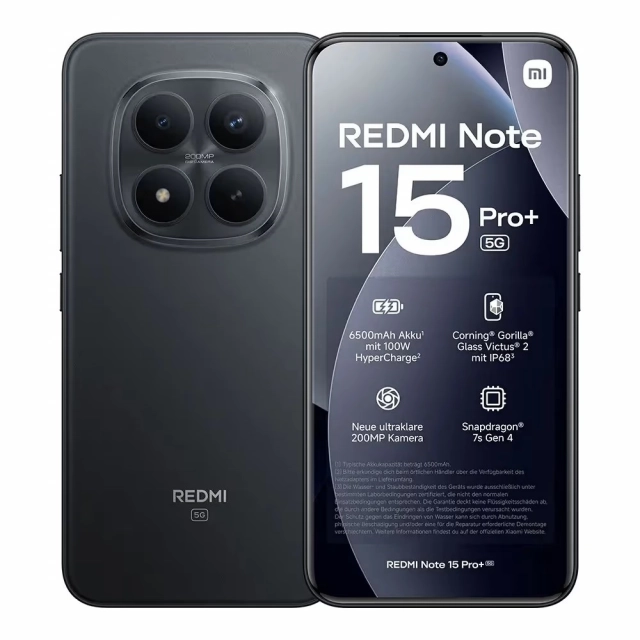 Redmi Note 15 Pro+ 5G EU 12+512 Black