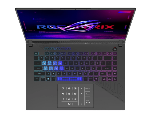ASUS ROG Strix G16 G614PR-RV021W (16 inča FHD+, Ryzen 9 8940HX, 32GB, SSD 2TB, GeForce RTX 5070 Ti, Win 11 Home) laptop + ranac 