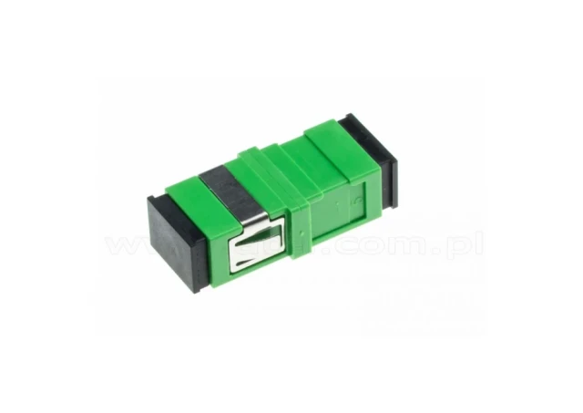 Netiks SC-APC / SC-APC singlemode simplex fiber adapter, APC (angle-polished connectors)