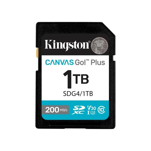 SD Card 1TB Kingston SDG4/1TB class 10 200Mbs/160MBs
