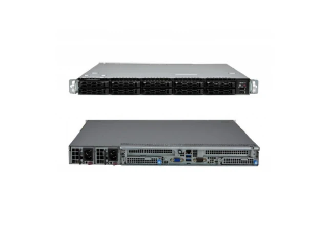 Supermicro SYS-111C-NR, Gold 6526Y, 4x 32GB DDR5, 480GB M.2 NVMe, 2x 1.92TB U.2 NVMe, IPMI BMC, 2x 25GbE SFP28, 860W Redundant Ti, TPM, QR Rails Set, 3YR Warranty