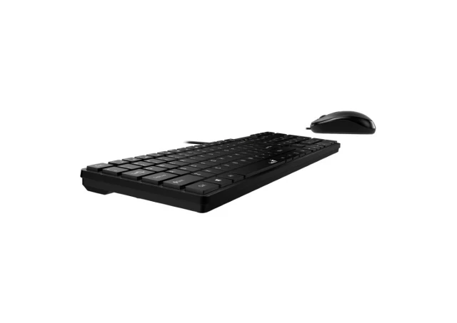 GENIUS SlimStar C126 USB YU crna tastatura+ USB crni miš 