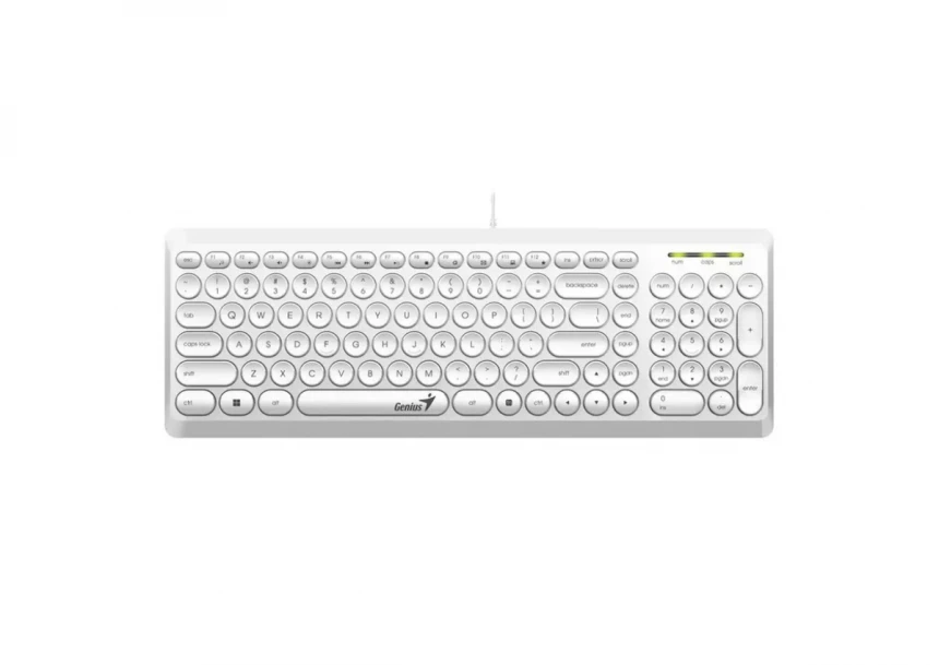 GENIUS Slimstar Q200 USB YU bela tastatura 