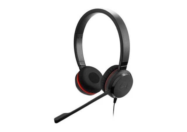 JABRA Evolve 20 SE, Stereo MS, USB C/A adapter, Leather