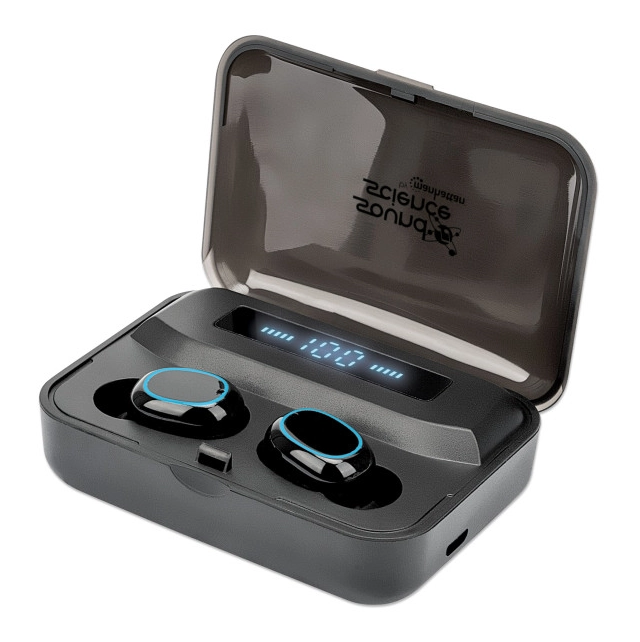 Slušalice TWS Manhattan 180382 Bluetooth 5.0 crne