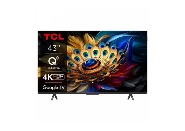SMART QLED TV 43 TCL 43C655 3840x2160/4K HDR/DVB-T2/C/S2/GoogleTV
