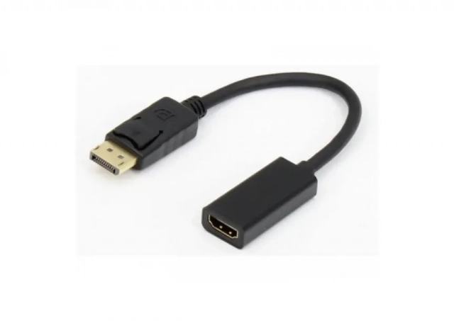 Adapter E-Green DisplayPort 1.4 (M) - HDMI 2.0 (F) crni