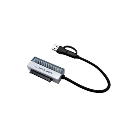 Adapter LC Power LC-ADA-USB-SATA-25  USB-A/USB-C Adaoter za 2.5" HDD/SSD
