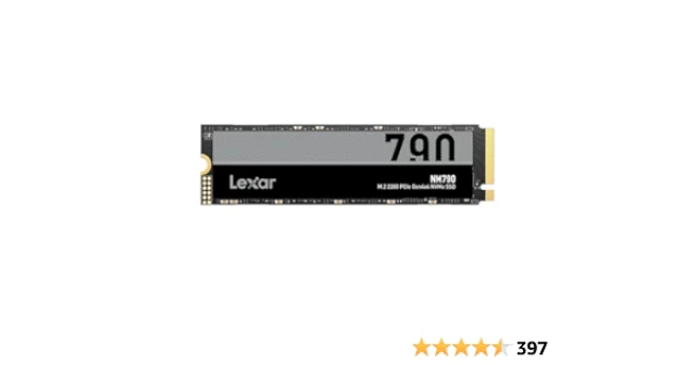 Lexar 2TB High Speed PCIe Gen 4X4 M.2 NVMe, up to 7400 MB/s read and 6500 MB/s write, EAN: 843367130290