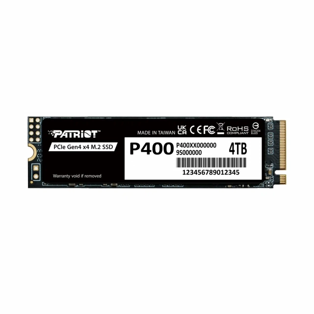 SSD M.2 NVMe 4TB Patriot 7000MBS/4800MBS P400LP4KGM28H