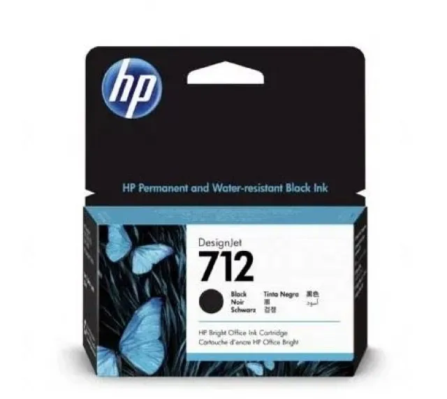 SUP INK HP 3ED70A HP 712 Black 38ml