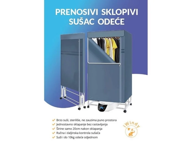 iWindy Električni sklopivi sušač za veš
