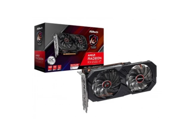 SVGA Asrock RX 6500XT Phantom Gaming D 4GB OC, RX6500XT PGD 4GO