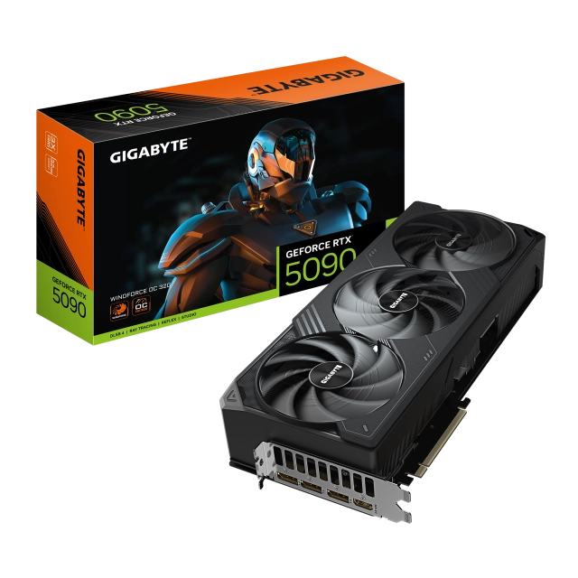 SVGA Gigabyte RTX 5090 WindForce3 OC 32GB GDDR7 512Bit, GV-N5090WF3OC-32GD