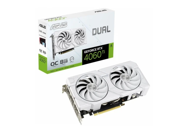 SVGA PCIE ASUS DUAL-RTX4060TI-O8G-EVO WHITE GDDR6 8GB 128bit