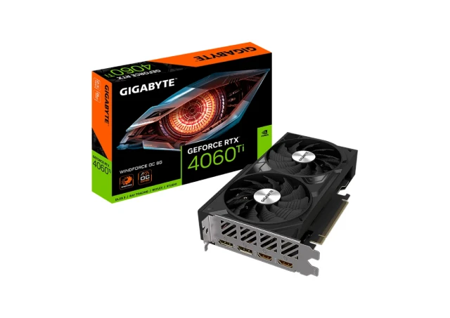 Grafička karta GIGABYTE RTX 4060 Ti GV-N406TWF2OC-8GD NVD/8GB/GDDR6/128bit/crna