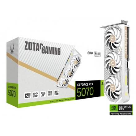 SVGA Zotac RTX 5070 AMP Gaming White Edition 12GB GDDR7 192bit, ZT-B50700FQ-10P