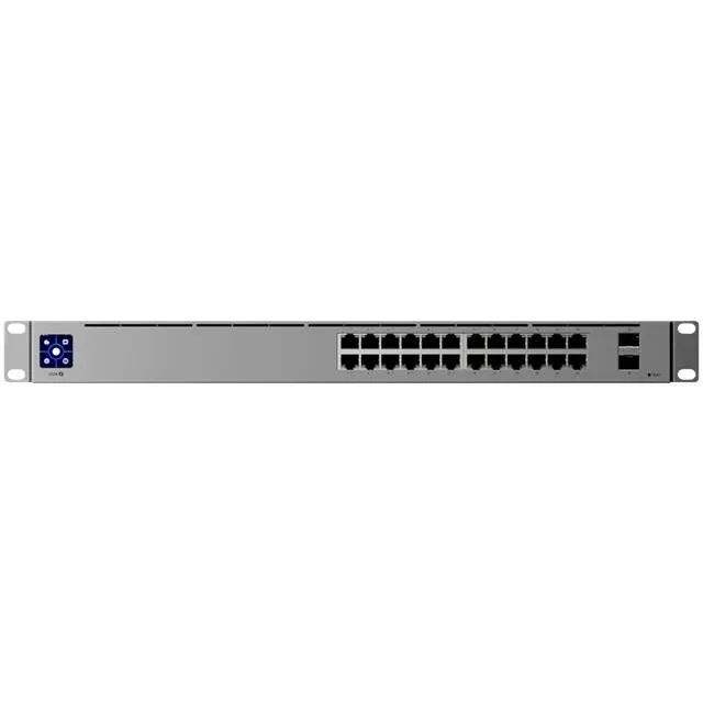 Ubiquiti 24-port, Layer 3 Etherlighting switch with 2.5 GbE, 8x 2.5 GbE RJ45 ports, 16x GbE RJ45 ports, 2x 10G SFP+ ports