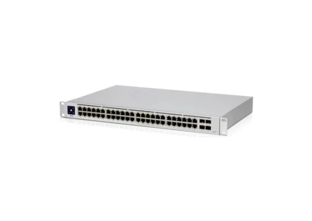 Ubiquiti 48-port, Layer 3 Etherlighting switch with 2.5 GbE, 16x 2.5 GbE RJ45 ports, 32x GbE RJ45 ports, 4x 10G SFP+ ports