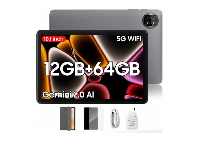 Tablet 10.1 Blackview Tab 20 Wifi 800x1280 HD+ IPS/4GB/64GB/5MP-8MP/Android 15/gray
