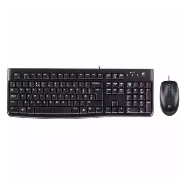 Tastatura + miš Logitech Deluxe MK120 US, crna