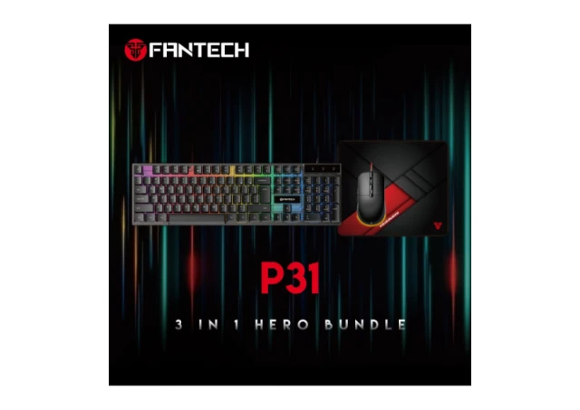 Tastatura + miš + podloga USB Fantech P31 Hero 3u1 crna