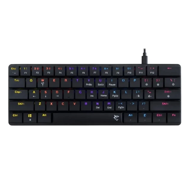 Tastatura White Shark NAGAMAKI 60/Mehanička/Crveni linearni svičevi/RGB/Crna/US