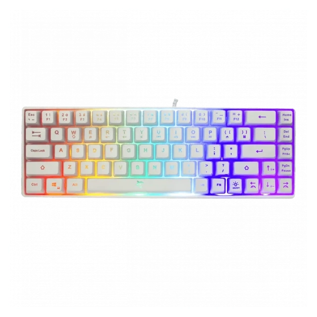 Tastatura White Shark RONIN TKL/Membranska/RGB/Bela/US