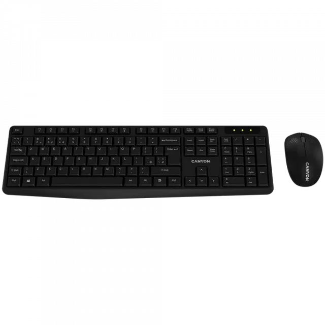 CANYON SET-W01 EN/AD Keyboard+Mouse Wireless Black