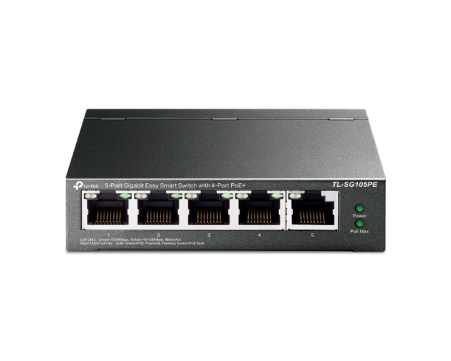 TP-LINK TL-SG105pe Poe+ EasySmart upravljiv 5-port. Gig.