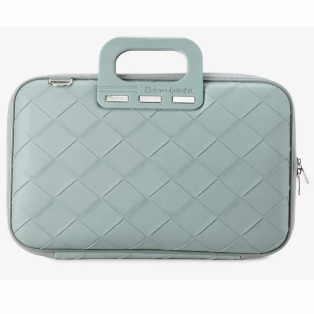 Torba BOMBATA Intrecciato 15,6/16 Light Blue / Dust