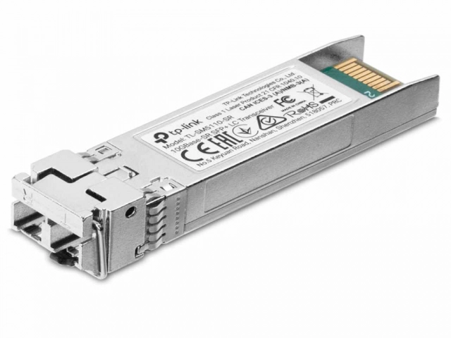 Tranciever TP-LINK  SM5110-SR/10G base-SR SFP+ LC Transceiver SPEC: 850nm Multi-mode, LC Duplex Conn