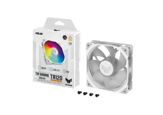 ASUS TUF GAMING TR120 ARGB REVERSE WHITE ventilator 