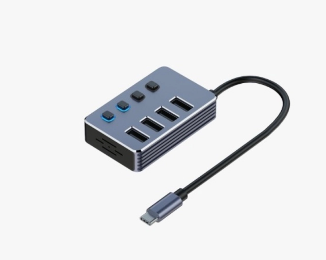 USB 3.1 tip C - HUB Superbrzi 4port USB 3.0 sa prekidacima 
