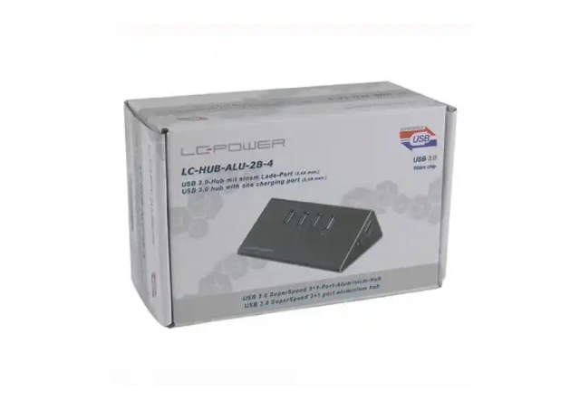 USB Hub 3.0 LC Power LC-HUB-ALU-2B-4 Aluminium