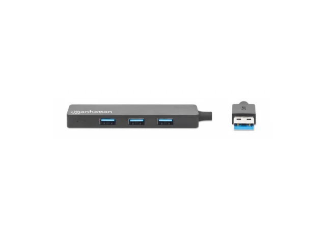 USB HUB 4port Manhattan 164900 3.2 G1/5Gbps/Crni