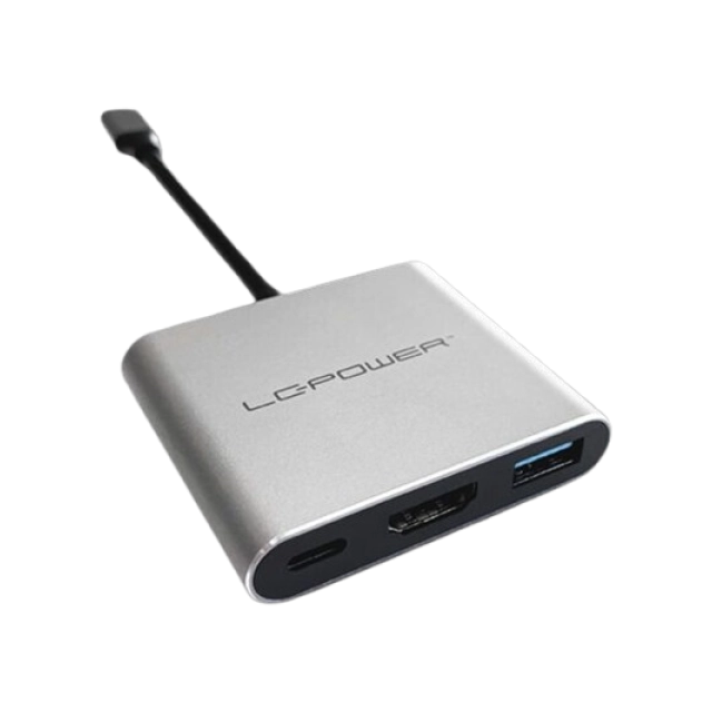 USB HUB LC Power LC-HUB-C-MULTI-4-V2 USB-A 3.2/HDMI/USB-C