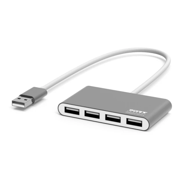 USB HUB Port Designs USB-A hub 4X USB-A 2.0 ports